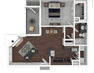 A3 Floor Plan at Infinity on the Mark, Dallas, TX